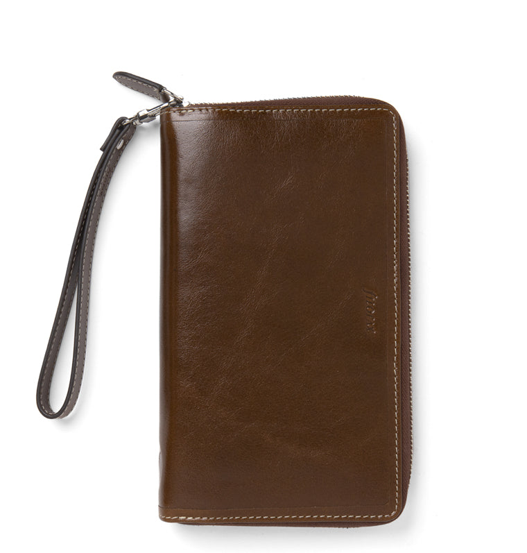 Filofax Personal Compact Zip Garden – Organizer Con Cerniera, Meccanismo Ad Anelli Rimovibile, Agenda Settimanale 2025, 95x171 Mm