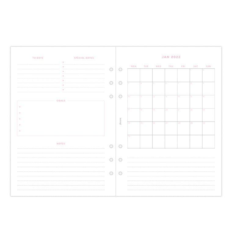Confetti Kalender 1 Woche / 2 Seiten A5 2024