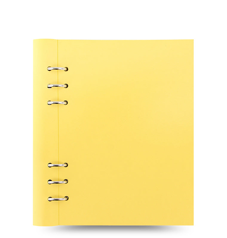 Clipbook Classic Pastels A5 Organiser  Lemon