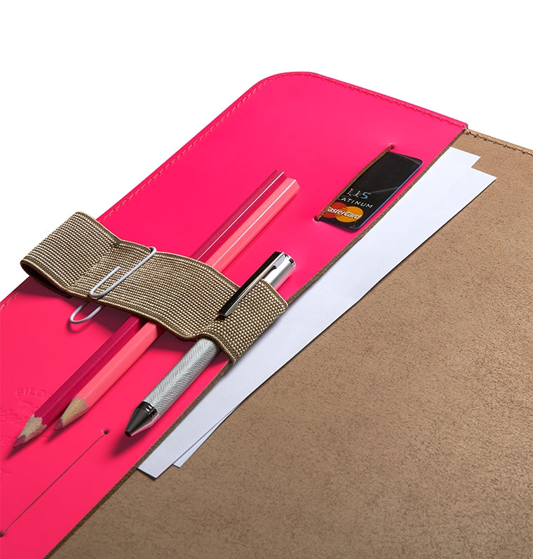 The Original A5 Folio Dark Fluoro Pink