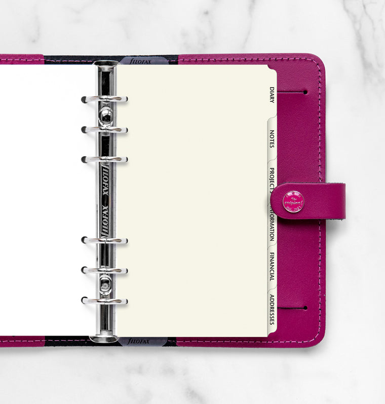 Sachregister Cream englisch - Personal