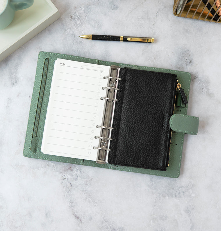 Filofax Leder Reißverschlusstasche-133009