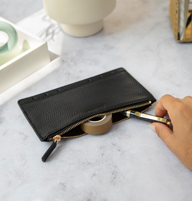 Filofax Leder Reißverschlusstasche-133009