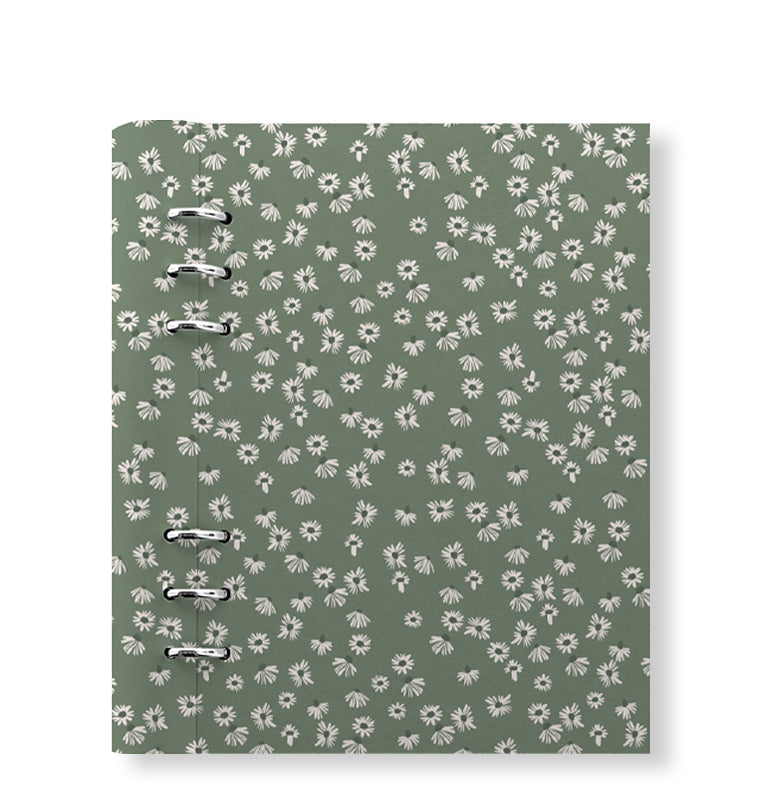 Clipbook Floral A5 Organiser Daisy Sage