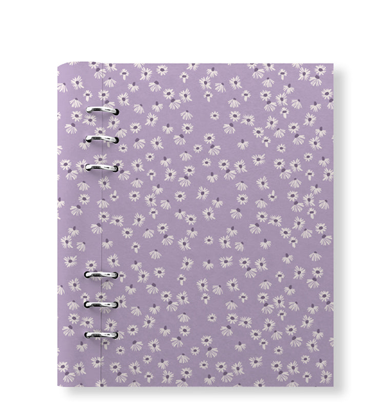 Clipbook Floral A5 Organiser Daisy Lilac