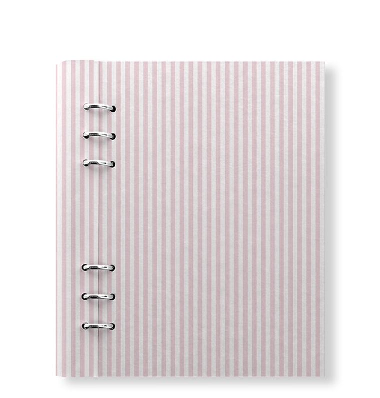 Clipbook Timeless A5 Organiser Stripes Blush