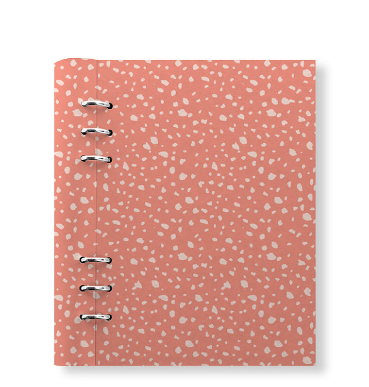 Clipbook Timeless A5 Organiser Speckles Coral