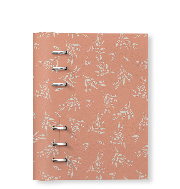 Clipbook Plants Personal Organiser Leaves Blush