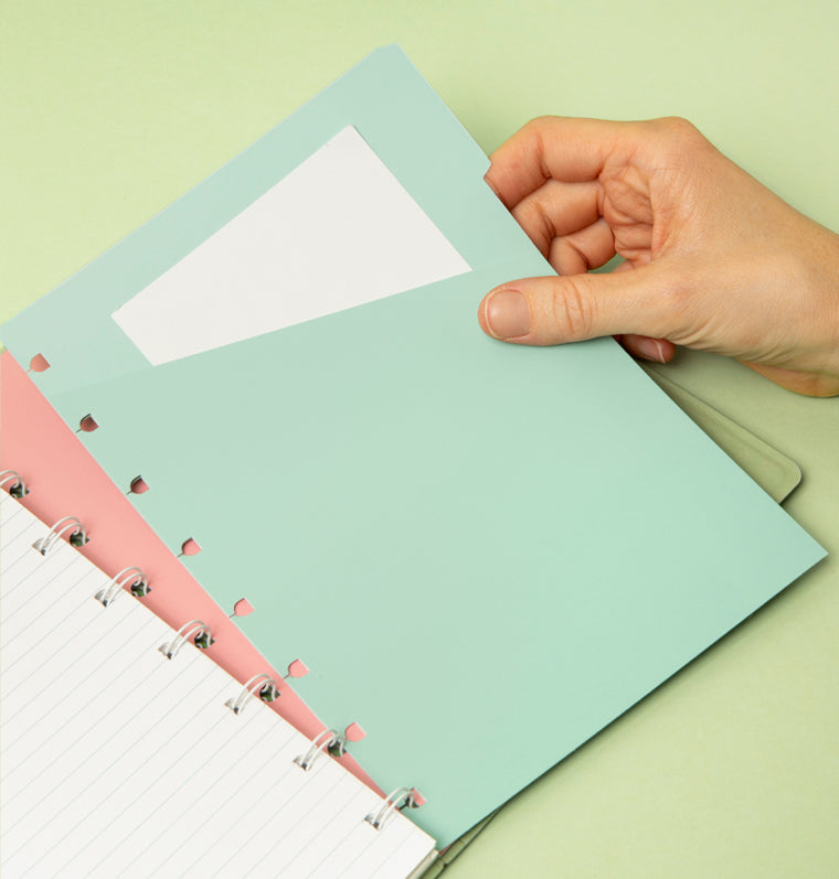 Filofax nachfüllbares Notizbuch Classic Pastels A5 Sage
