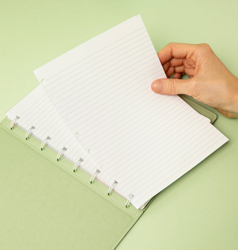 Filofax nachfüllbares Notizbuch Classic Pastels A5 Sage