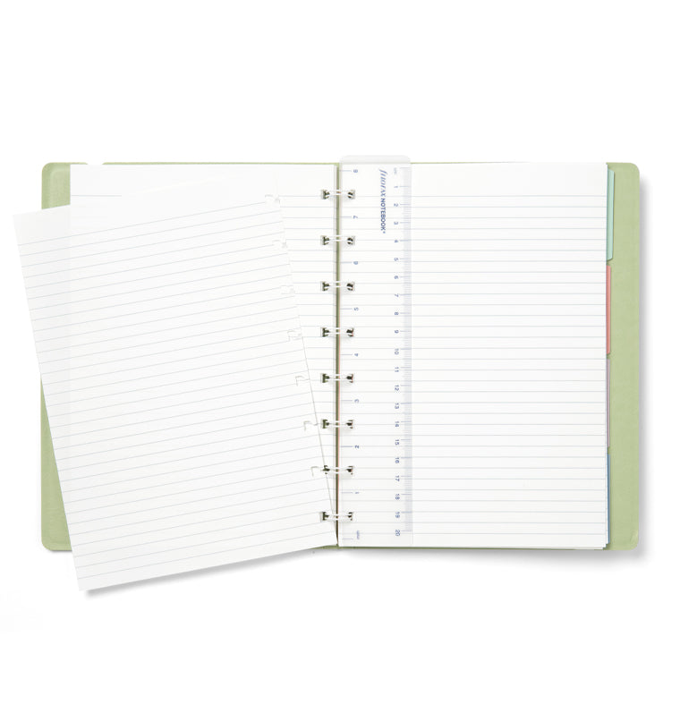 Filofax nachfüllbares Notizbuch Classic Pastels A5 Sage