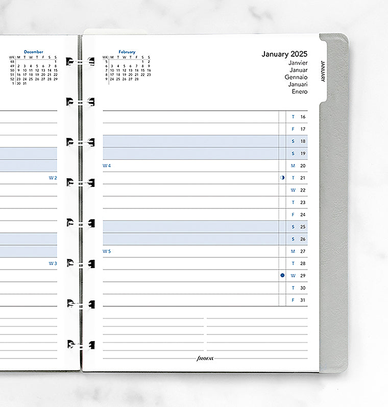 Filofax Notebook Monatsplaner A5 2025 - 25-15210