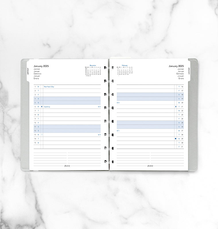 Filofax Notebook Monatsplaner A5 2025 - 25-15210