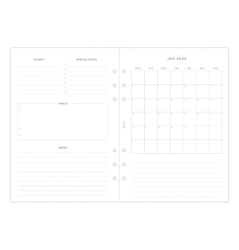 Kalender 2025 – Wochenansicht Querformat, Spiralbindung, Rot, Spanisch | Januar Bis Dezember, Mit Feiertagen