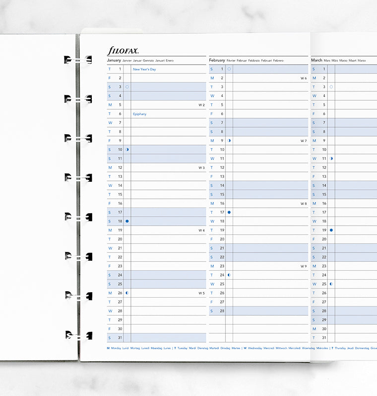 Filofax Notebook Jahresplaner A5 2026 26-15202