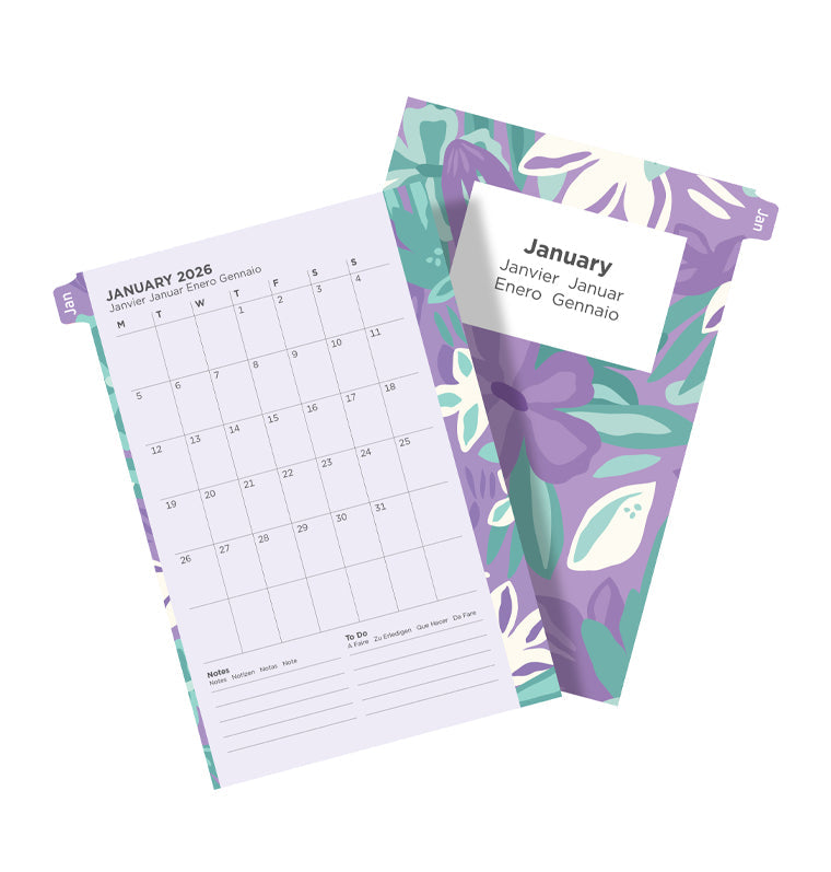 Filofax 1 Woche / 2 Seiten Illustrated Diary Pack Pocket 2026 26-6321