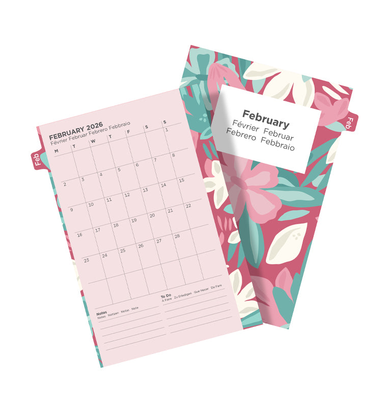 Filofax 1 Woche / 2 Seiten Illustrated Diary Pack Pocket 2026 26-6321