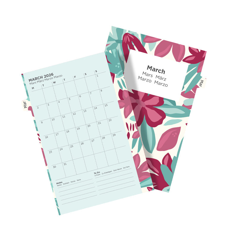Filofax 1 Woche / 2 Seiten Illustrated Diary Pack Pocket 2026 26-6321