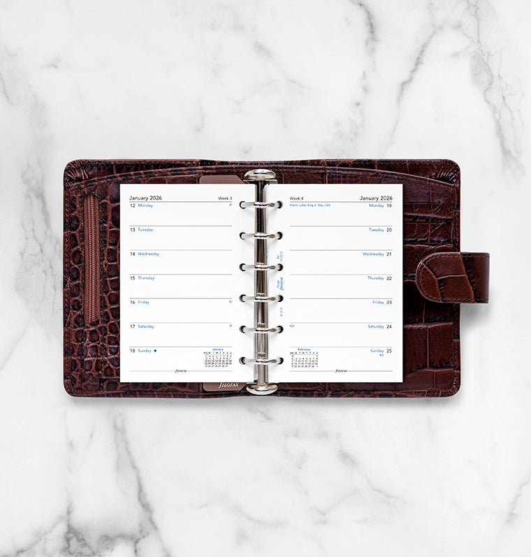 Filofax 1 Woche / 1 Seite englisch Pocket 2026 26-68226