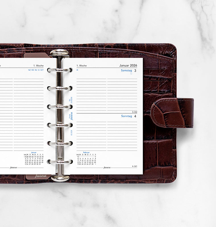 Filofax 1 Tag / 1 Seite deutsch Pocket 2026  26-68246