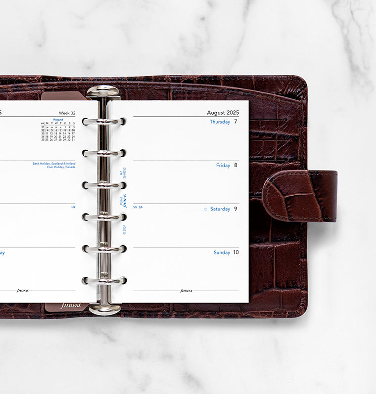 Filofax 1 Woche / 2 Seiten englisch akademisch Pocket 2025/2026 26-68252