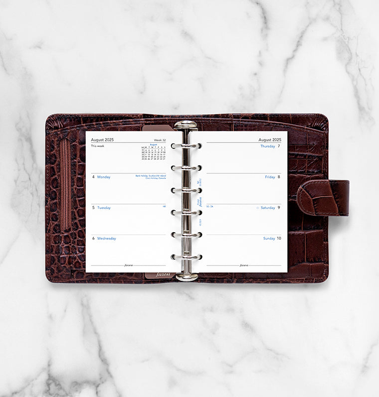 Filofax 1 Woche / 2 Seiten englisch akademisch Pocket 2025/2026 26-68252