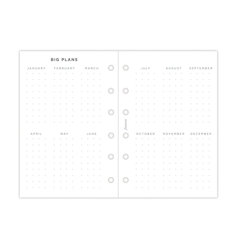 Filofax Minimal Kalender 1 Woche / 2 Seiten Pocket 2026 26-68290