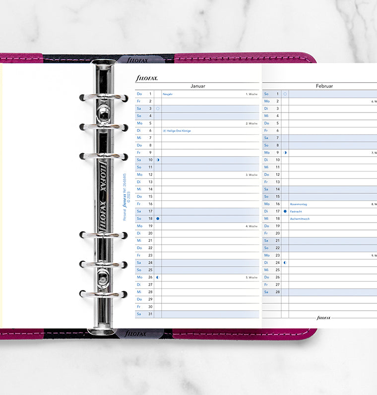 FILOFAX Kalendereinlage 2026 - Mini - 1 Woche = 2 Seiten FILOFAX Kalendereinlage 2026 - Mini - 1 Woche = 2 Seiten