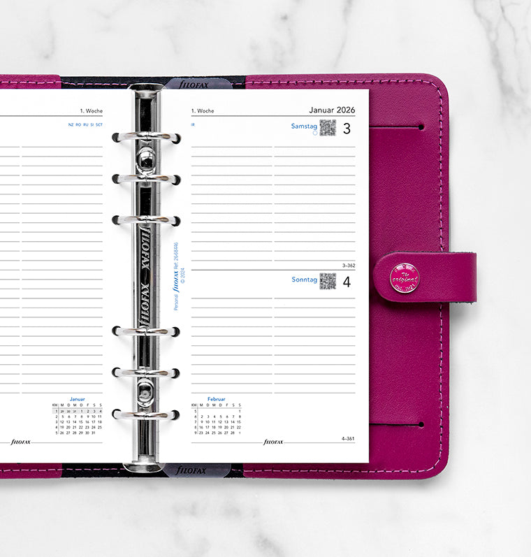 Filofax 1 Tag / 1 Seite deutsch Personal 2026 26-68446