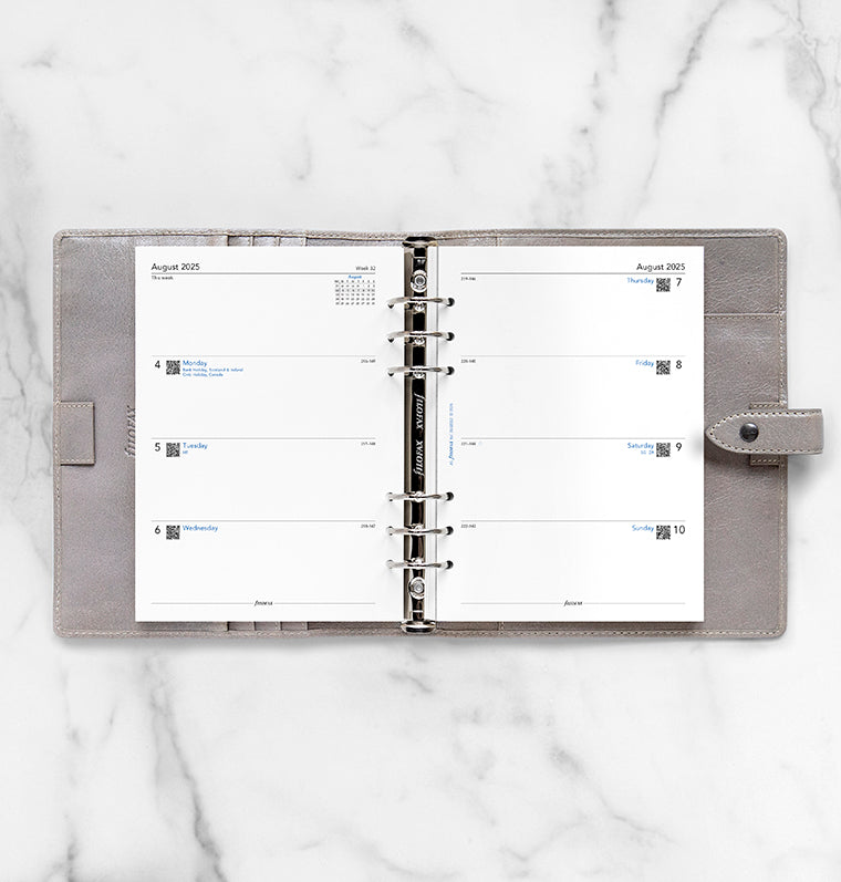 Filofax 1 Woche / 2 Seiten englisch akademisch A5 2025/2026 26-68562