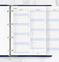 Recharge Agenda Semainier 2026 Format Personal - Vue Semaine Sur 2 Pages, Onglets Mensuels, Notes, Contacts + Mots De Passe - 5