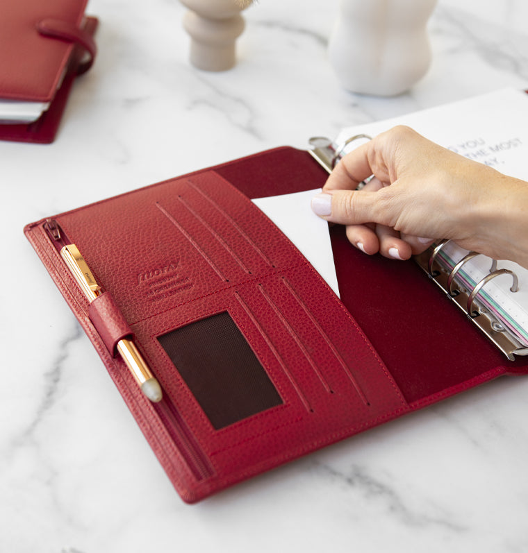 Finsbury A5 Organiser Scarlet