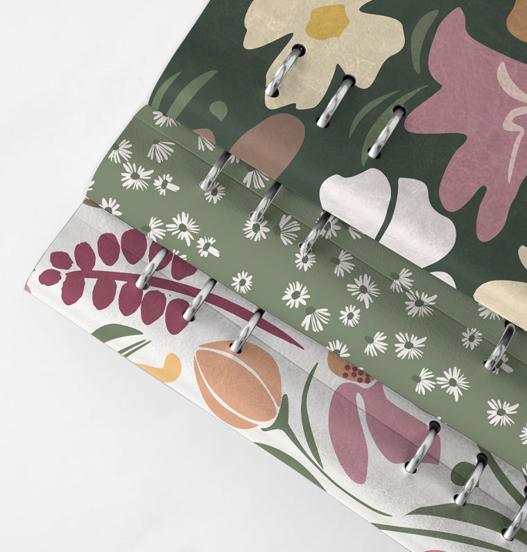 Clipbook Floral Personal Organiser