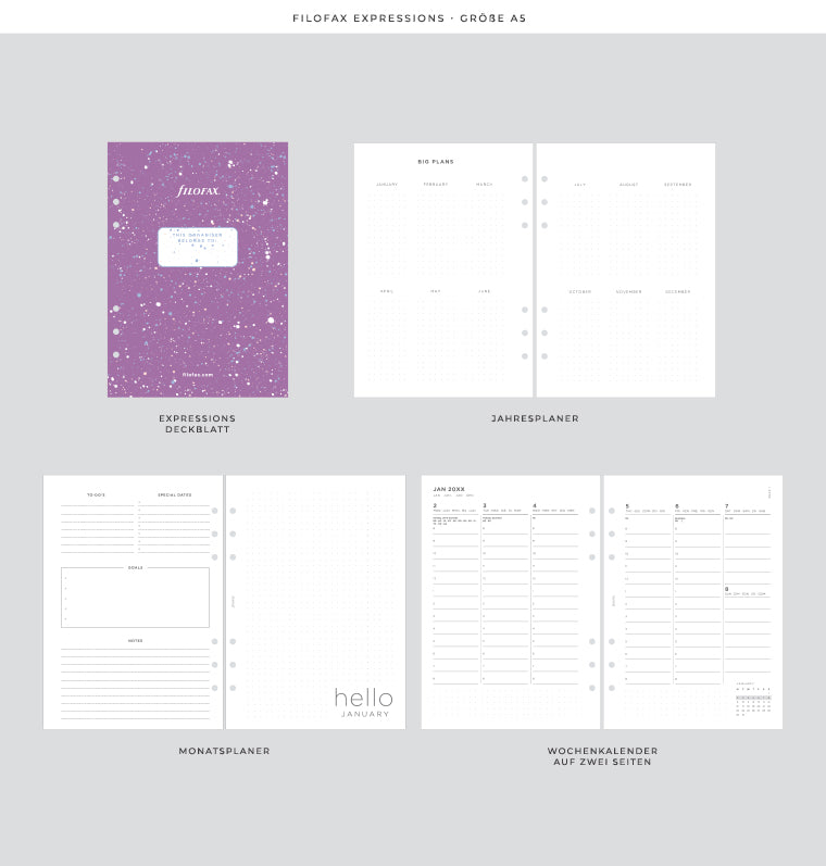 Expressions A5 Organiser