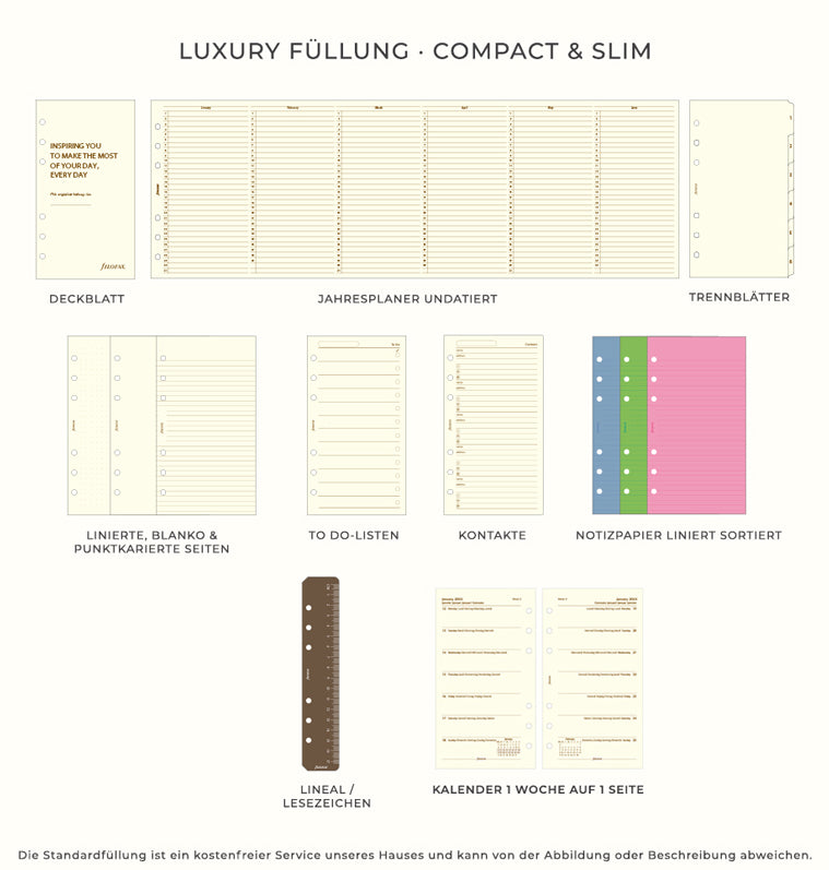 Luxury Füllung - Compact & Slim