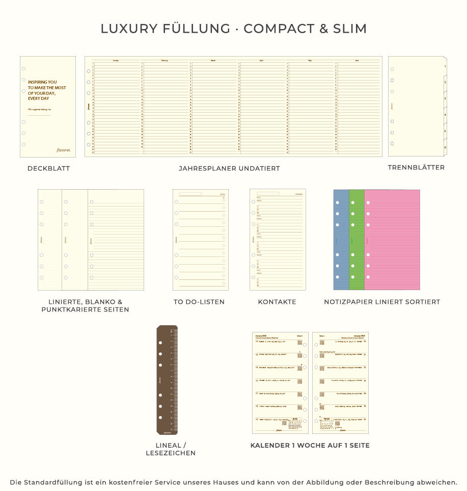 Personal Compact Luxury Fill Filofax