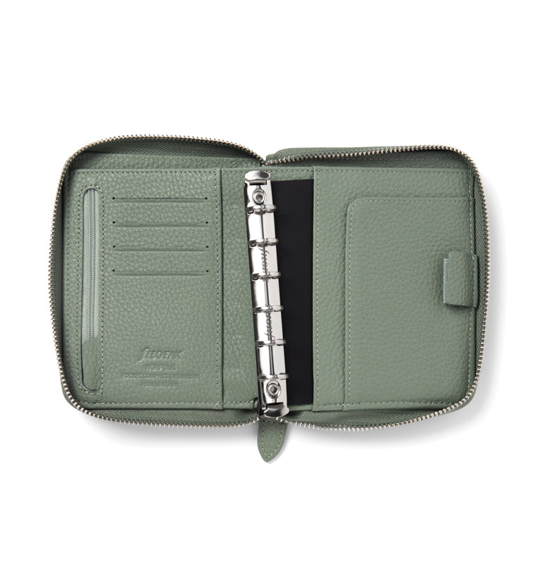 Norfolk Pocket Compact Zip Organiser Sage