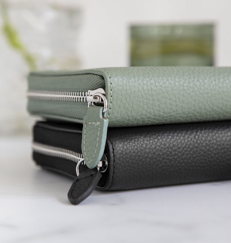 Norfolk Pocket Compact Zip Organiser Black