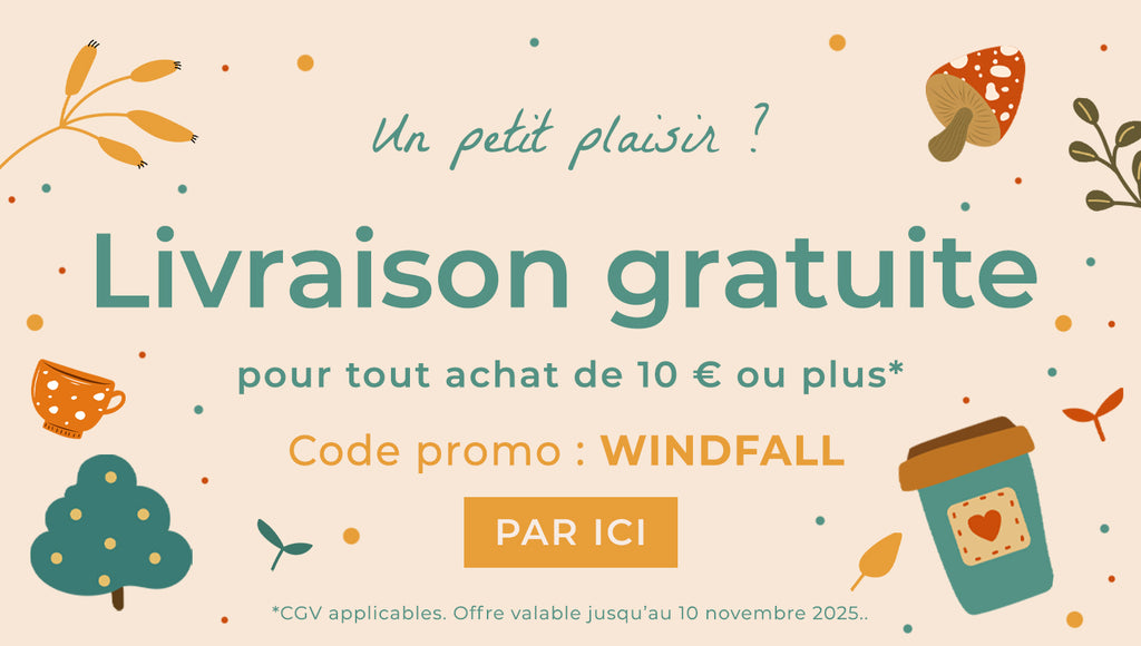 Livraison gratuite pour tout achat de 10 € ou plus. Code promo WINDFALL.