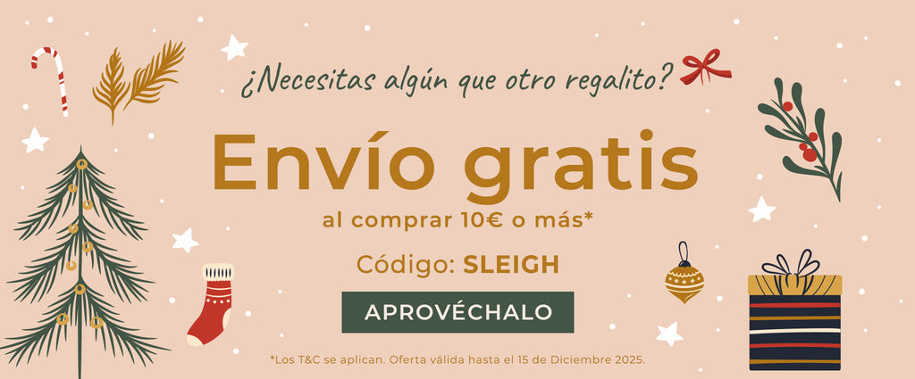 Envío gratis - Usa el código: SLEIGH - Los T&C se aplican. Oferta válida hasta el 15 de Diciembre 2025.