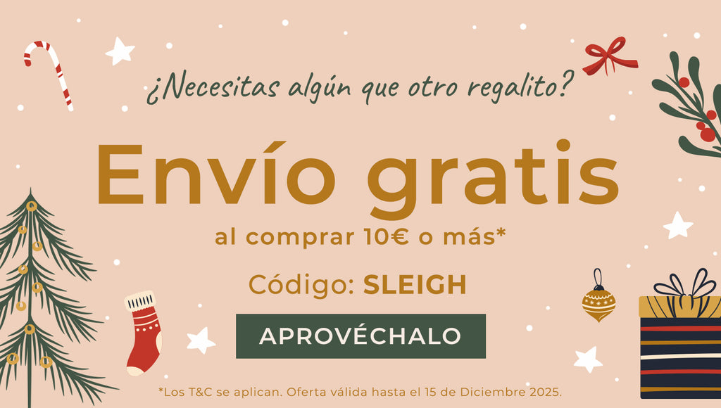 Envío gratis - Usa el código: SLEIGH - Los T&C se aplican. Oferta válida hasta el 15 de Diciembre 2025.