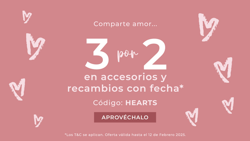 3 accessoires & recharges datées pour le prix de 2 avec le code : HEARTS