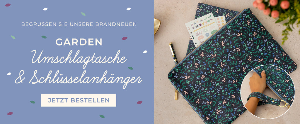 New Garden Umschlagtasche & Schlüsselanhänger