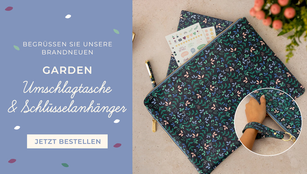 New Garden Umschlagtasche & Schlüsselanhänger