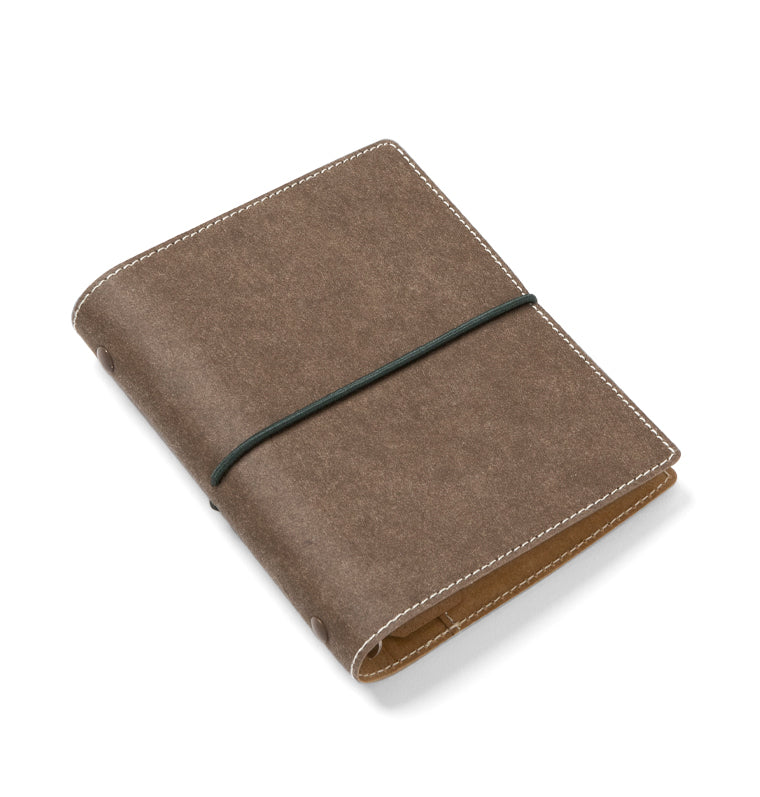 Filofax Eco Essential Pocket Organiser Dark Walnut Brown