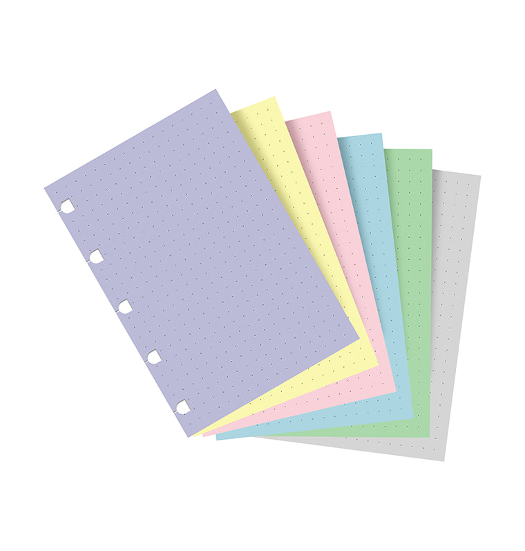Filofax Notebook Pocket Pastel punktkarierte Einlage 