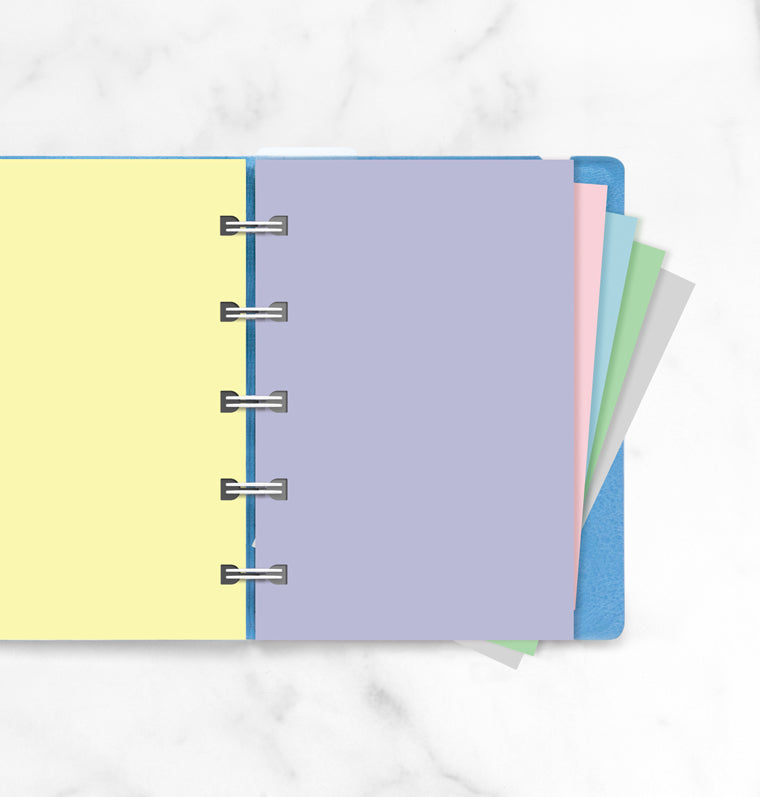 Filofax Notebook Pocket Pastel blanko Einlagen