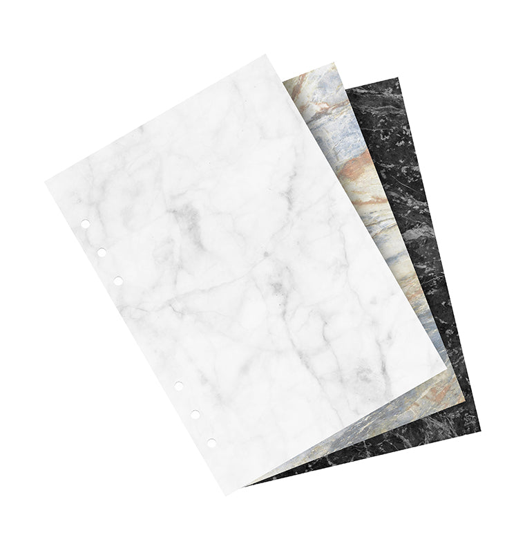 Marble Plain Notepaper A5 Refill