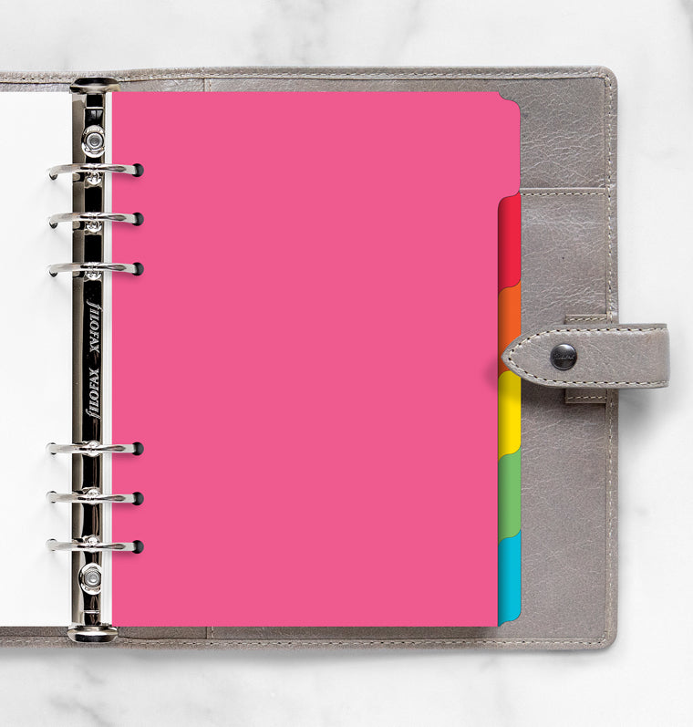 Correctbook intercalaires format A5, 4 onglets en couleurs assorties