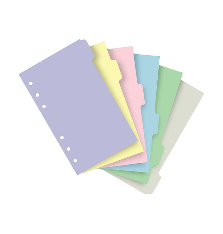 Blanko Register Pastel Personal - 6 Tabs